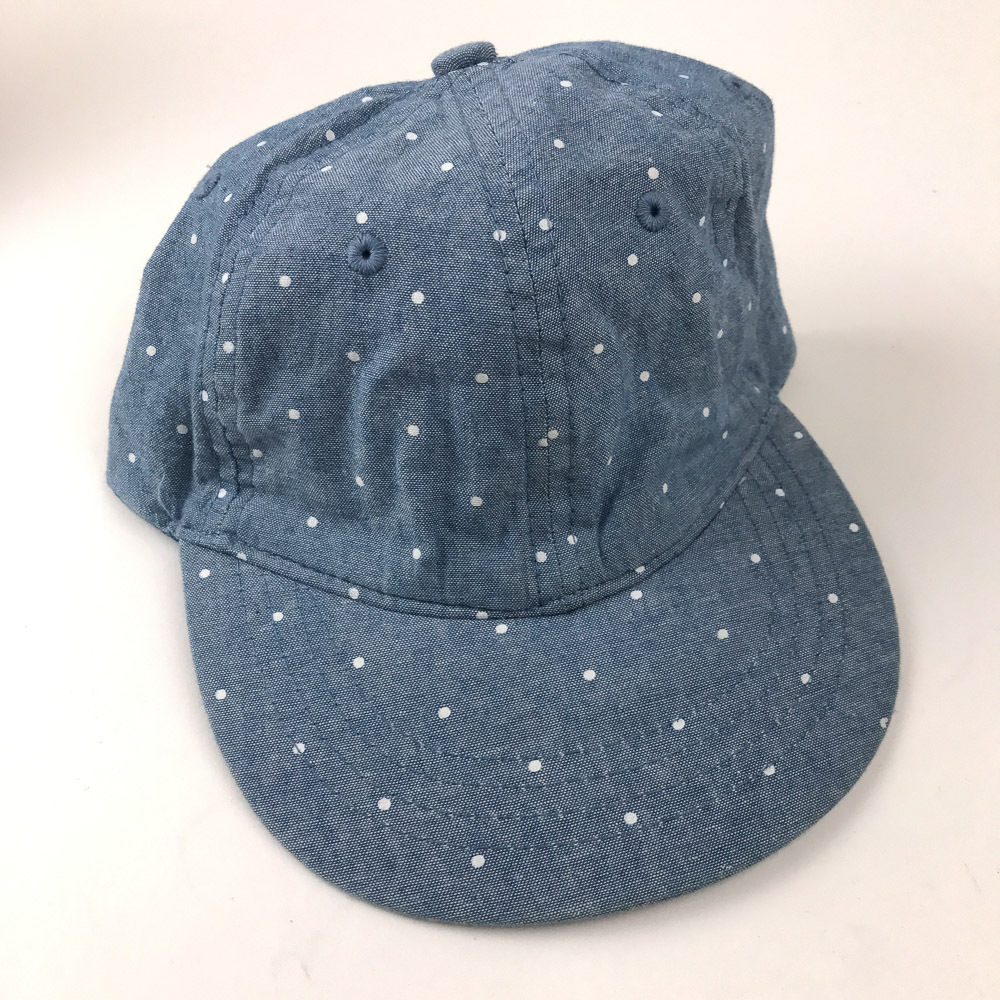 The Gap Light Blue White Polka Dots Hat Size S/M